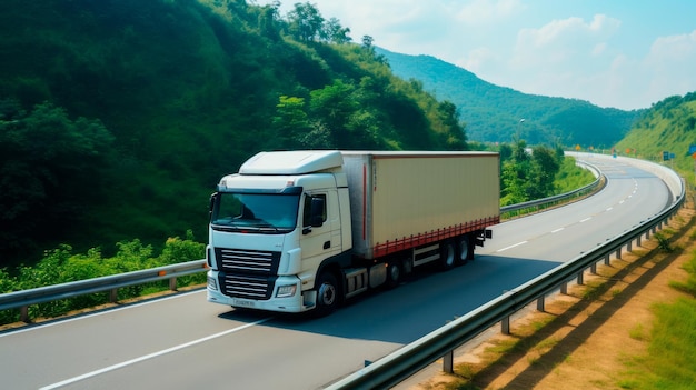 LKW-LKW auf der Straße