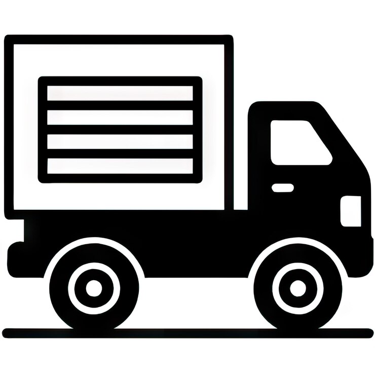 Foto lkw-symbol mit einfachem design