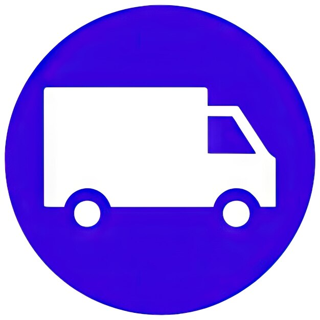 LKW-Symbol mit einfachem Design