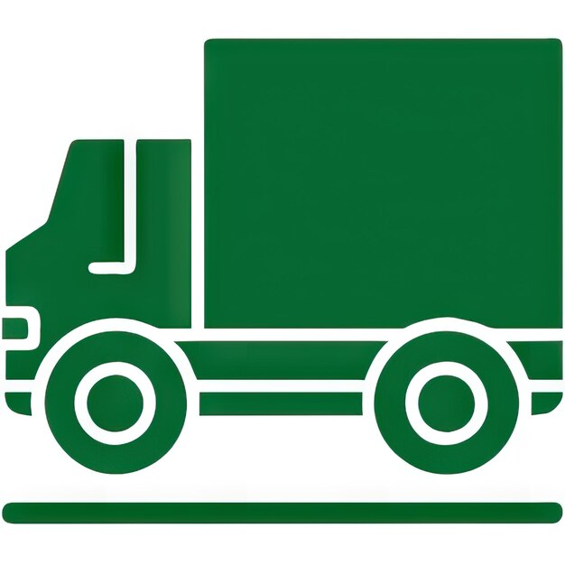 LKW-Symbol mit einfachem Design