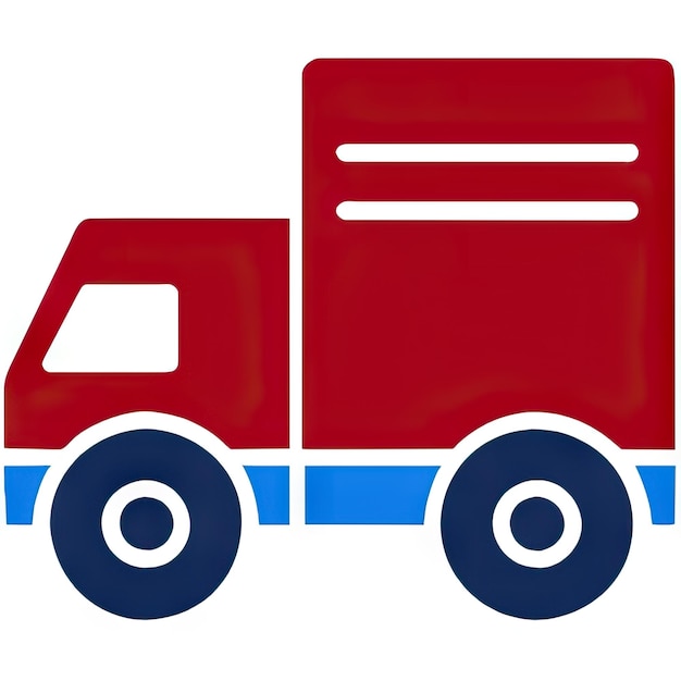 LKW-Symbol mit einfachem Design