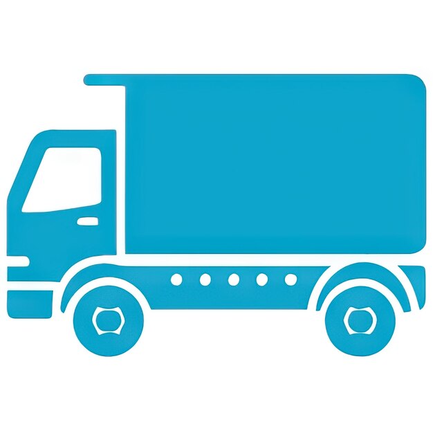 Foto lkw-symbol mit einfachem design