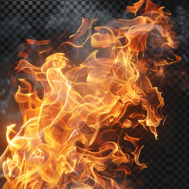 Llama de fuego realista