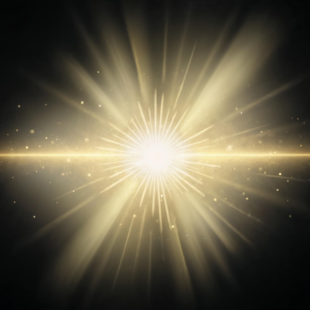 La llamarada de la luz dorada
