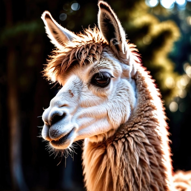 Llamas animais selvagens que vivem na natureza parte do ecossistema