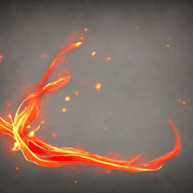 Foto llamas de fuego ardiendo chispas rojas calientes realistas absai ganarado