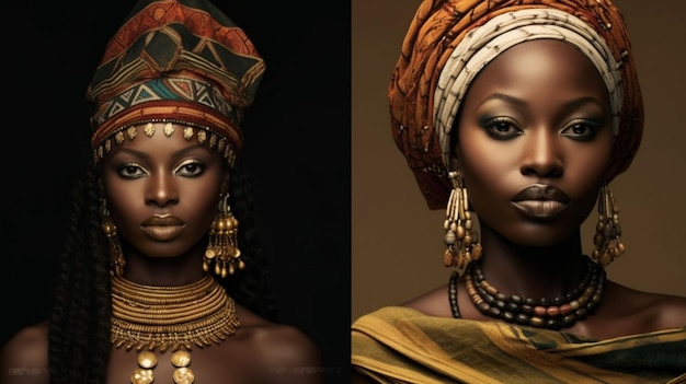 La llamativa belleza de las mujeres africanas adornadas