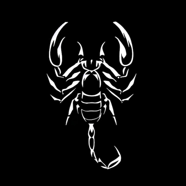 Foto llamativo logotipo de escorpión para diseños y creaciones de lujo