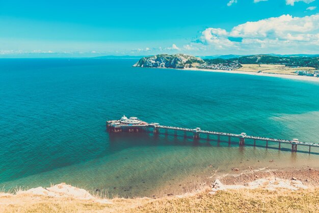 Foto llandudno sea front in nordwales, vereinigtes königreich