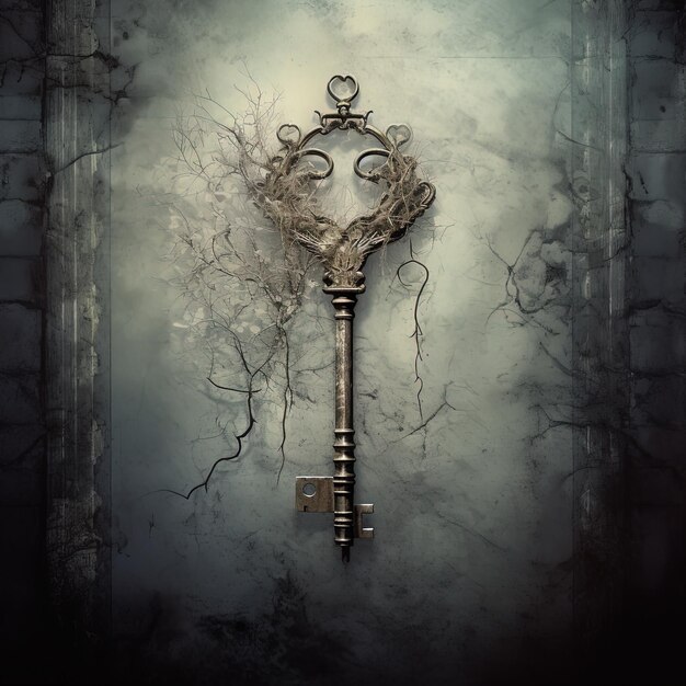 Foto una llave que es hecha por un rey