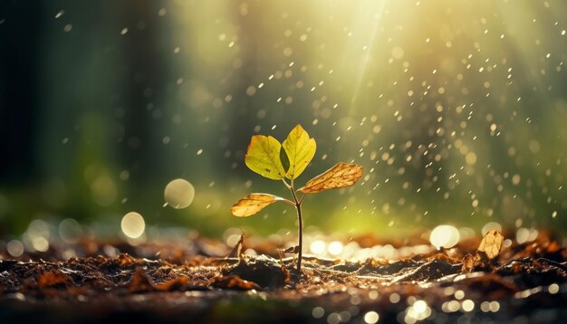 lluvia en el bosque