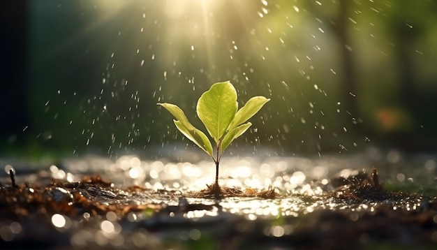 lluvia en el bosque