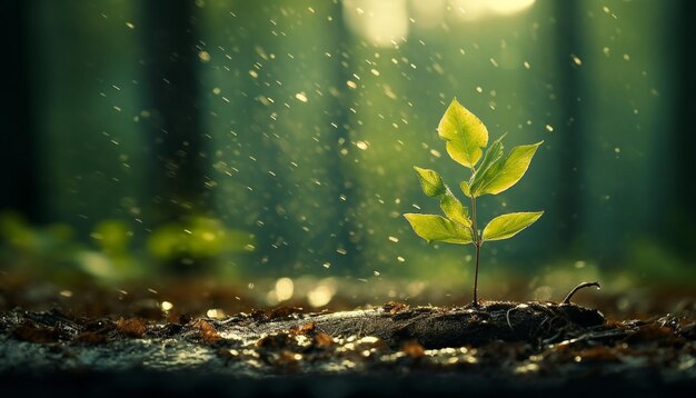 lluvia en el bosque