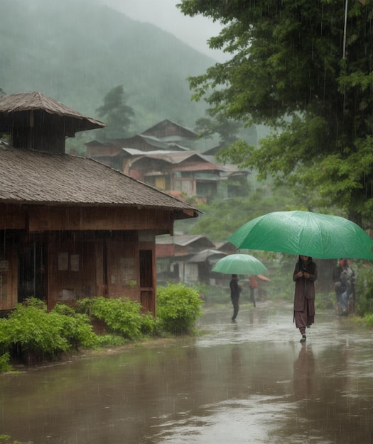 La lluvia en Cachemira