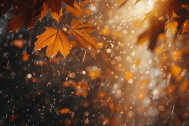 Foto las lluvias suaves de otoño