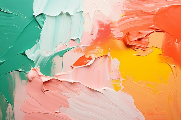 Ölmalerei Farbige Texturen Abstrakt Generative KI