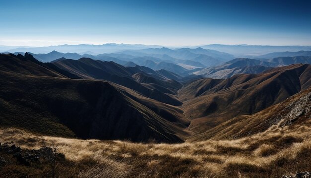 En lo alto de la cordillera un majestuoso paisaje espera generado por la IA