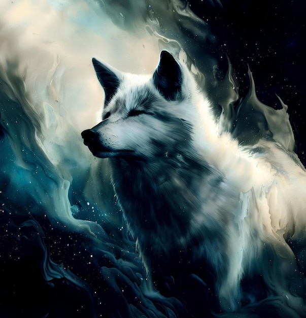 Lobo Branco Nebuloso