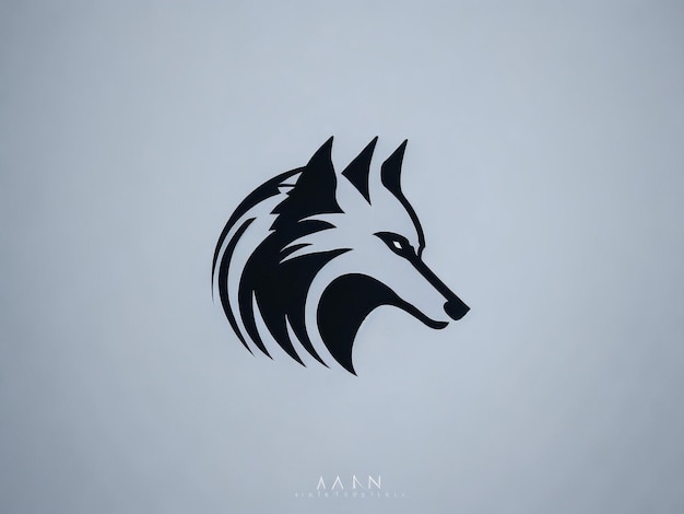 Foto lobo logotipo design vetor símbolo gráfico ideia criativa