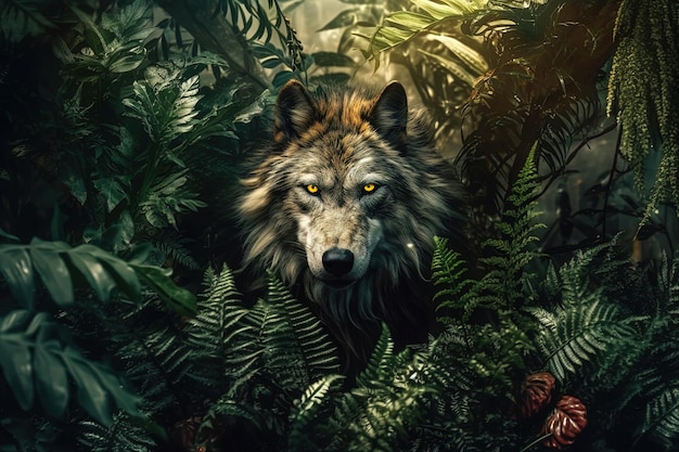 Lobo na selva