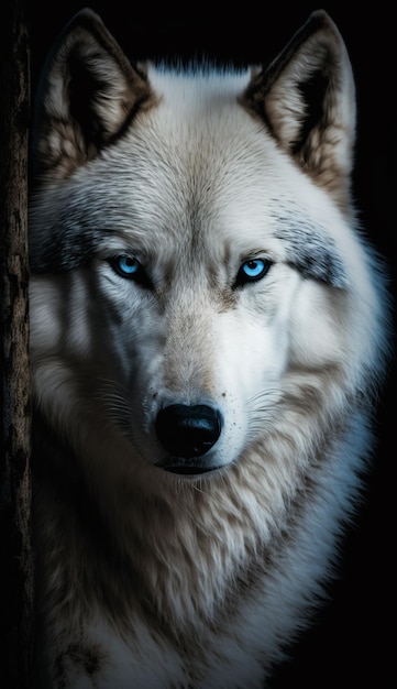 El lobo de los ojos azules