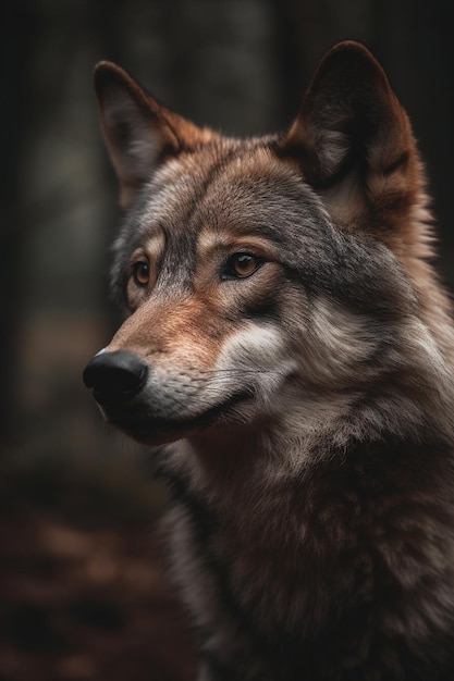 Un lobo en la oscuridad