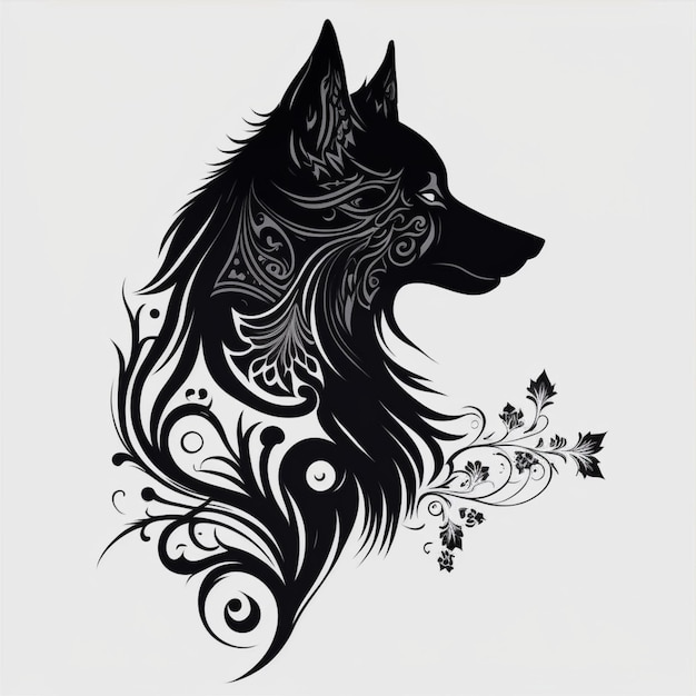 lobo para tatuagem