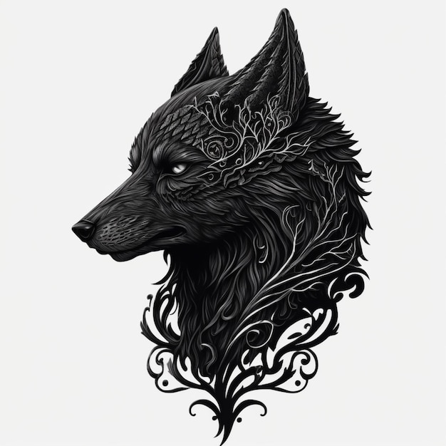 lobo para tatuagem