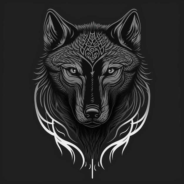 lobo para tatuaje