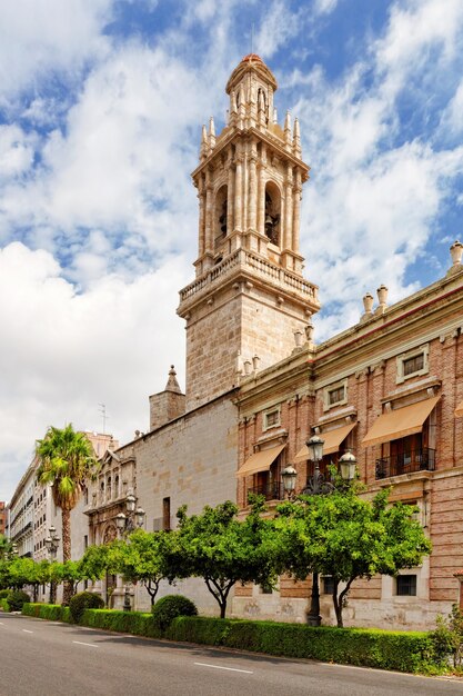 Locais históricos da paisagem urbana de Valência - cidade na Espanha.