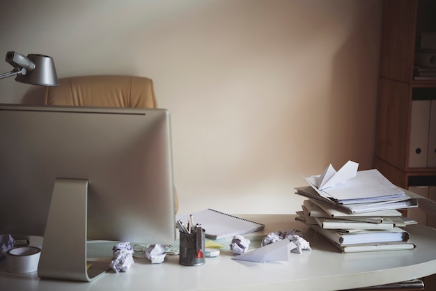 Foto local de trabalho no escritório moderno