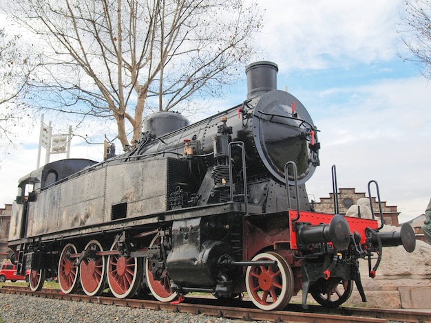 Locomotora de tren de vapor