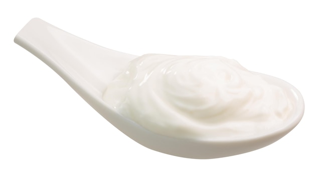 Löffel Sauerrahm-Joghurt-Wege
