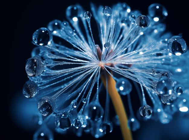 Löwenzahnsamen auf Bokeh-Hintergrund