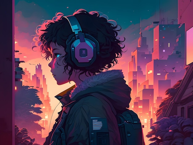 Lofi-Illustration