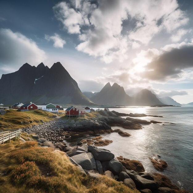 lofoten na paisagem da Noruega