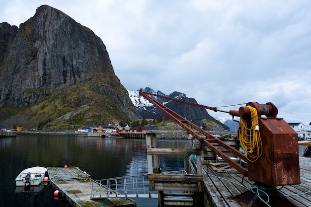 Lofoten Norwegen Dorf