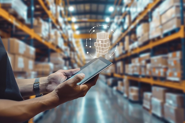 Logística empresarial con tecnología avanzada