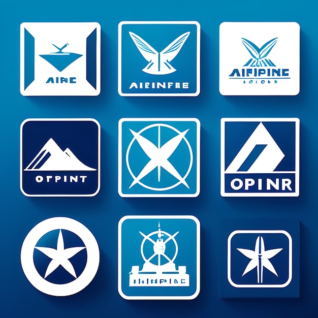 Foto logo airline generative ai