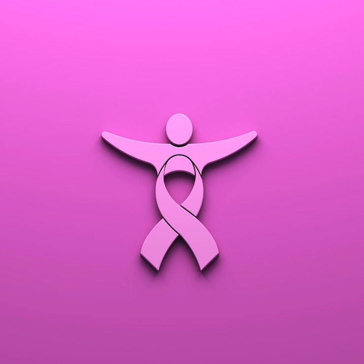 Foto el logo de la cinta rosa que irradia un aura de alegría y personalidad positiva brilla