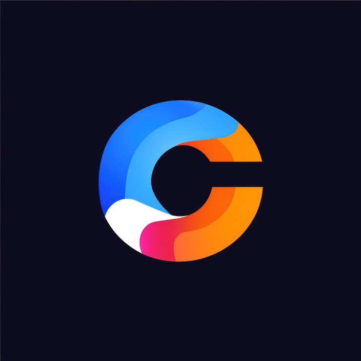 Foto un logo colorido con la letra g