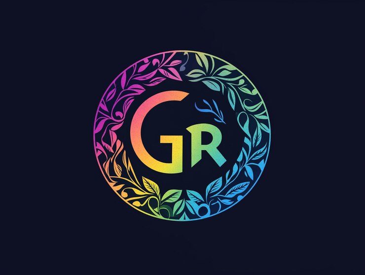 Foto un logo colorido con la palabra g escrita