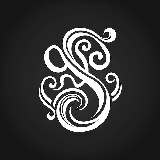 Foto logo creativo con texto 35o emblema logotipo con una forma libre sh collage concepto de diseño creativo simple