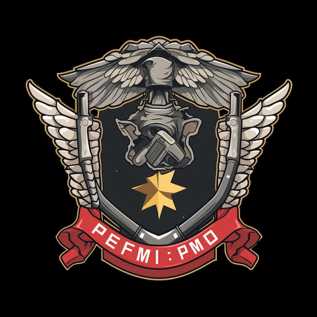 Logo da PMERJ estilo FiveM GTA RP para meu servidor de la Academia GTA RP