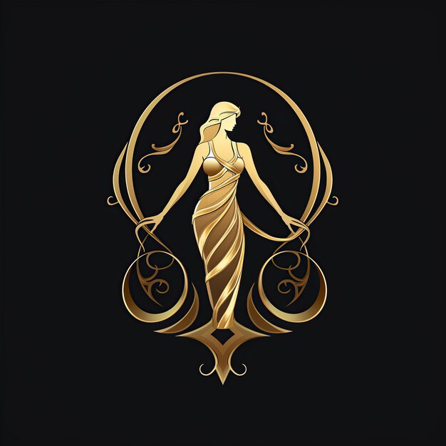 Foto logo der frauenbekleidungsbörse gold