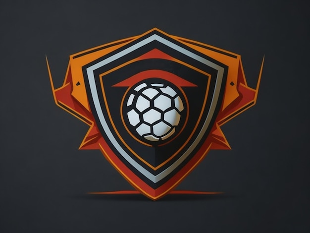 Foto logo der fußball- und fußballmannschaft