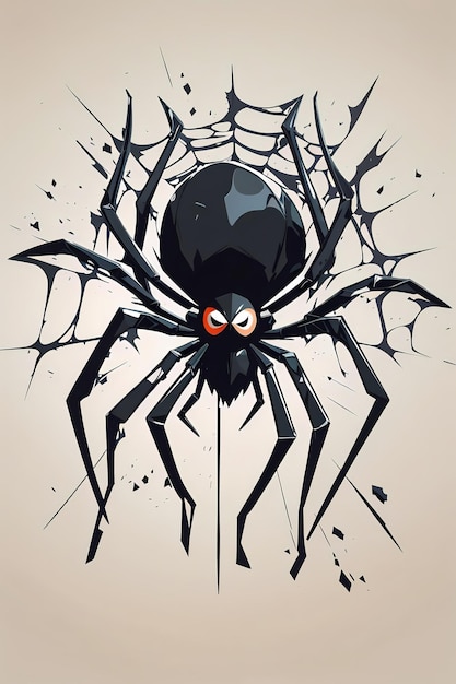 Foto logo der spinne