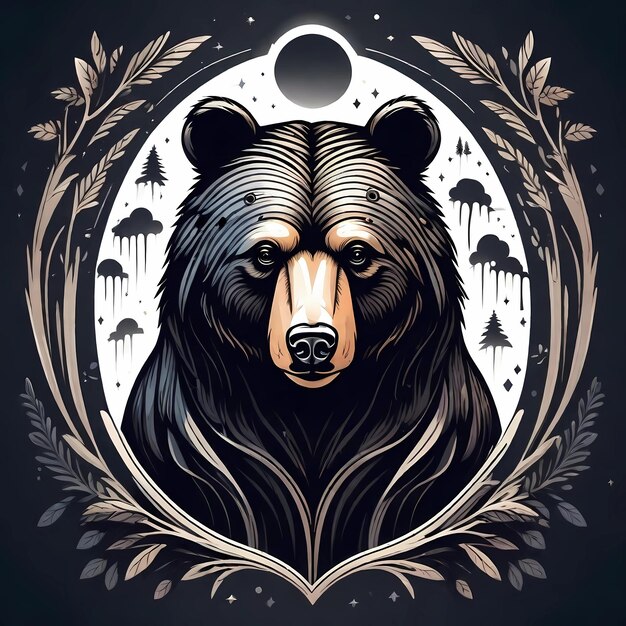 Foto logo des bären vektor