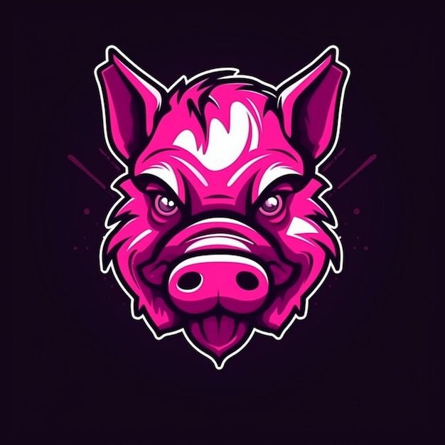 Logo des Schweine-Maskots 2