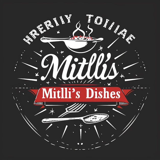 Foto logo-design für kulinarische t-shirts mit inspirierenden sprüchen
